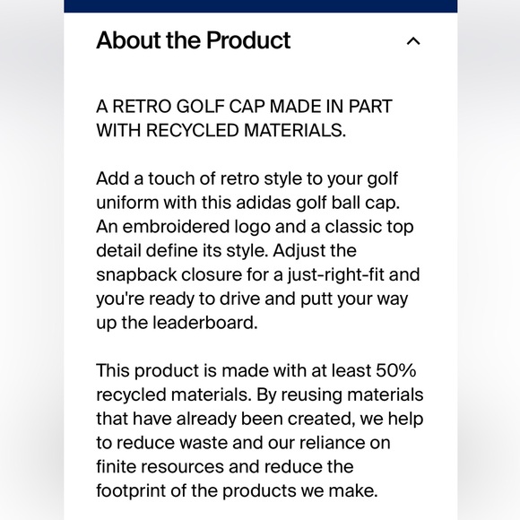 ๐ท๏ธ Adidas Tour 5 panel hat CG green retro SnapBack NWT ๐ท๏ธ - Picture 9 of 10